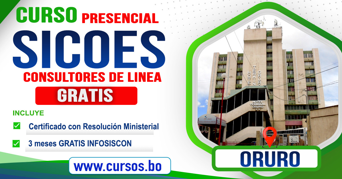 Curso gratis SICOES para Consultores Individuales De Linea En Oruro